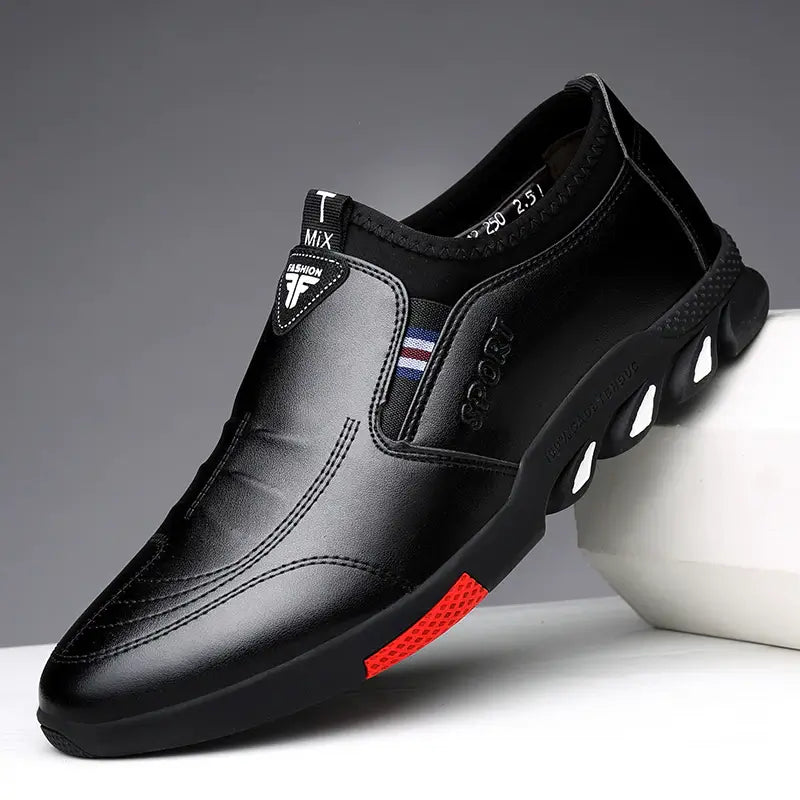 Sapato de Couro Masculino Sport CAL40 - Sapato de Couro Masculino Sport Casa Tech Loja 
