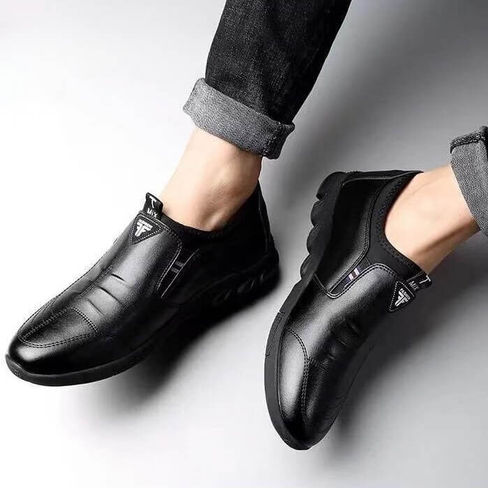 Sapato de Couro Masculino Sport CAL40 - Sapato de Couro Masculino Sport Casa Tech Loja 