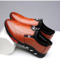 Sapato de Couro Masculino Sport CAL40 - Sapato de Couro Masculino Sport Casa Tech Loja Marrom 39 