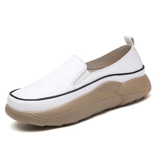 Sapato Feminino Confortável para Trabalhar SMF09 - Sapato Feminino Confortável para Trabalhar Casa Tech Branco 33 