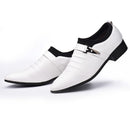 Sapato Social Masculino de Couro com Fivela SPM12 - Sapato Social Masculino de Couro com Fivela Casa Tech Branco 36 