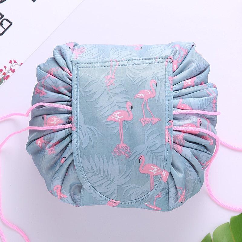 Scrunchie Compact - Bolsa Compacta G4P28 - Scrunchie Compact - Bolsa Compacta Casa Tech Loja Flamingo azul claro 