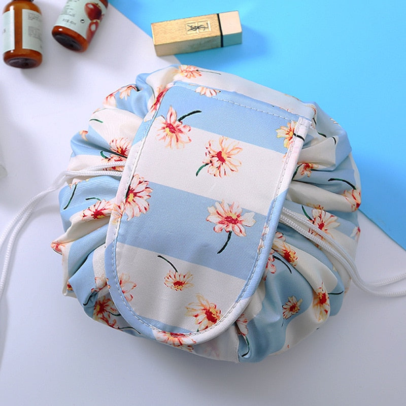 Scrunchie Compact - Bolsa Compacta G4P28 - Scrunchie Compact - Bolsa Compacta Casa Tech Loja Flor Fundo listrado 