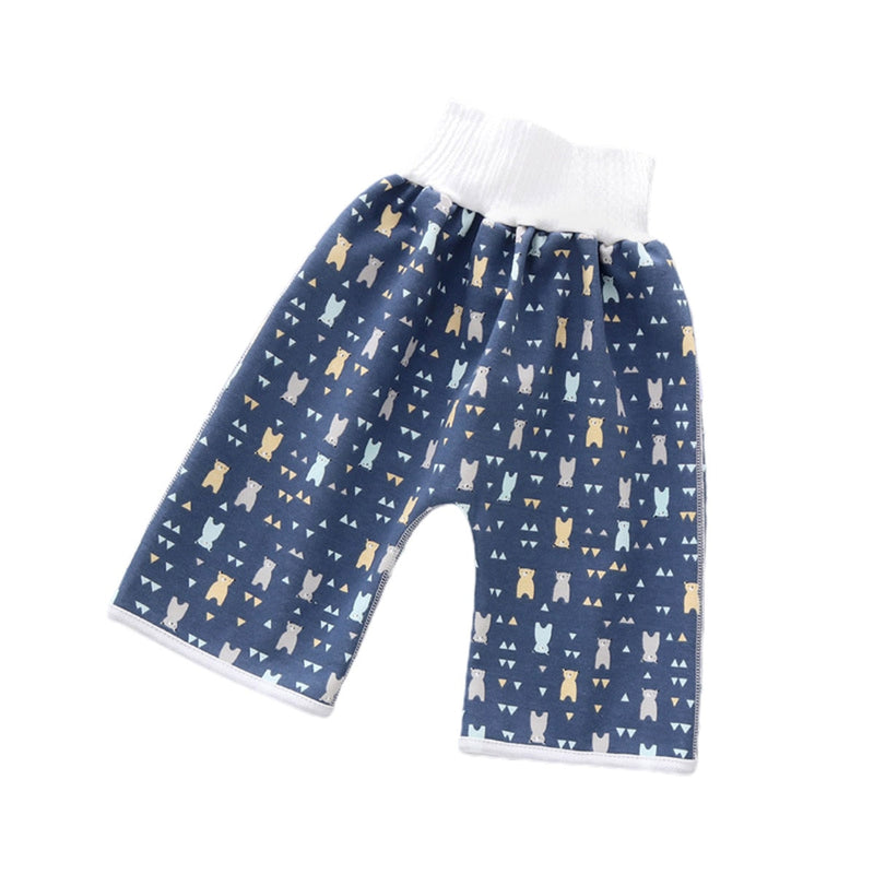 Short Impermeável para Bebê - Desfralde Prático G2P26 - Short Impermeável para Bebê Casa Tech Loja Azul Escuro M 0-4 Anos 