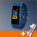 Smartwatch Jbrl Bracelet Led Digital Infantil Relógio Inteligente Casa Tech Loja Azul 