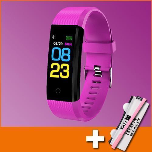 Smartwatch Jbrl Bracelet Led Digital Infantil Relógio Inteligente Casa Tech Loja Rosa 