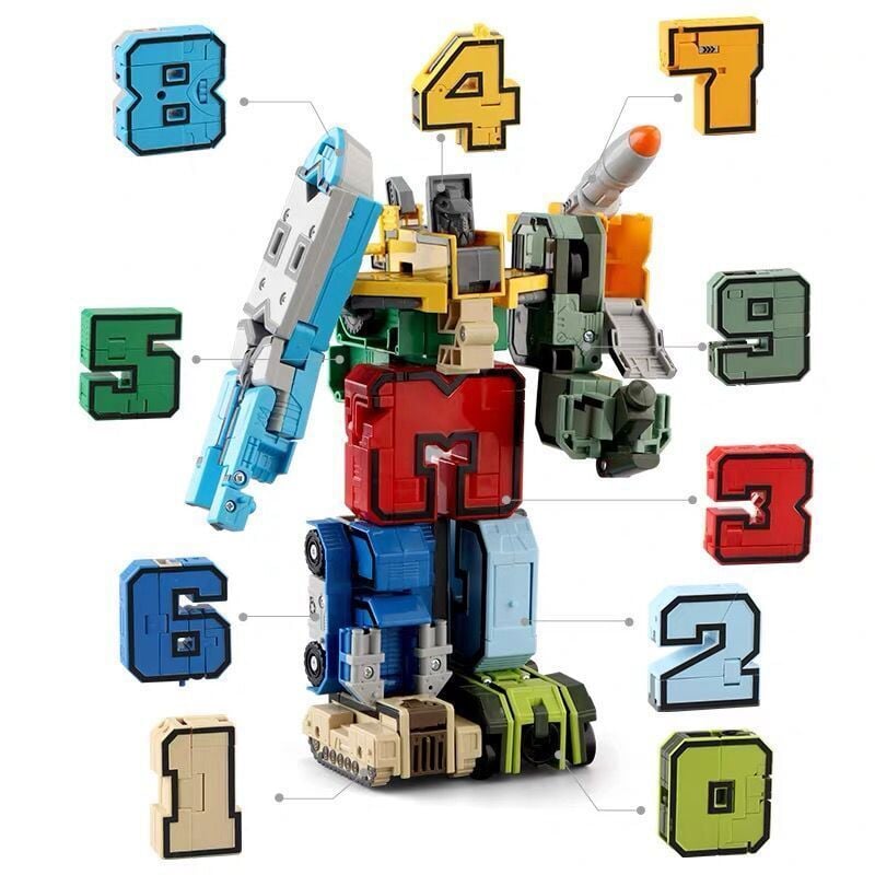 Super Robô Transform Educativo BRI26 - Super Robô Transform Educativo Casa Tech 10 Peças 