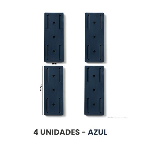 Suporte Adesivo à Prova d'Água UTI41 - Suporte Adesivo à Prova d'Água Casa Tech Azul 4 unidades 