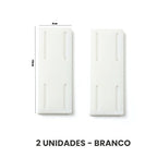 Suporte Adesivo à Prova d'Água UTI41 - Suporte Adesivo à Prova d'Água Casa Tech Branco 2 unidades 