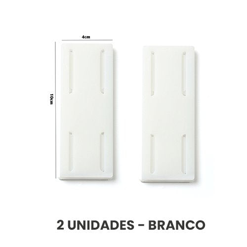 Suporte Adesivo à Prova d'Água UTI41 - Suporte Adesivo à Prova d'Água Casa Tech Branco 2 unidades 