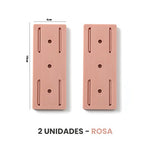 Suporte Adesivo à Prova d'Água UTI41 - Suporte Adesivo à Prova d'Água Casa Tech Rosa 2 unidades 