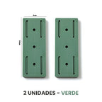 Suporte Adesivo à Prova d'Água UTI41 - Suporte Adesivo à Prova d'Água Casa Tech Verde 2 unidades 