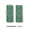 Suporte Adesivo à Prova d'Água UTI41 - Suporte Adesivo à Prova d'Água Casa Tech Verde 2 unidades 