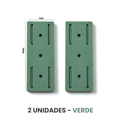 Suporte Adesivo à Prova d'Água UTI41 - Suporte Adesivo à Prova d'Água Casa Tech Verde 2 unidades 