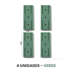 Suporte Adesivo à Prova d'Água UTI41 - Suporte Adesivo à Prova d'Água Casa Tech Verde 4 unidades 