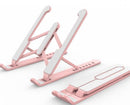 Suporte Portátil Ajustável para Notebook, Macbook e Tablets G1P32 - Suporte para Notebook Casa Tech Loja Rosa 