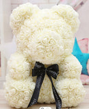 Teddy Flowers Urso De Rosas Luxuoso G1P33 - Teddy Flowers Casa Tech Loja Branco 