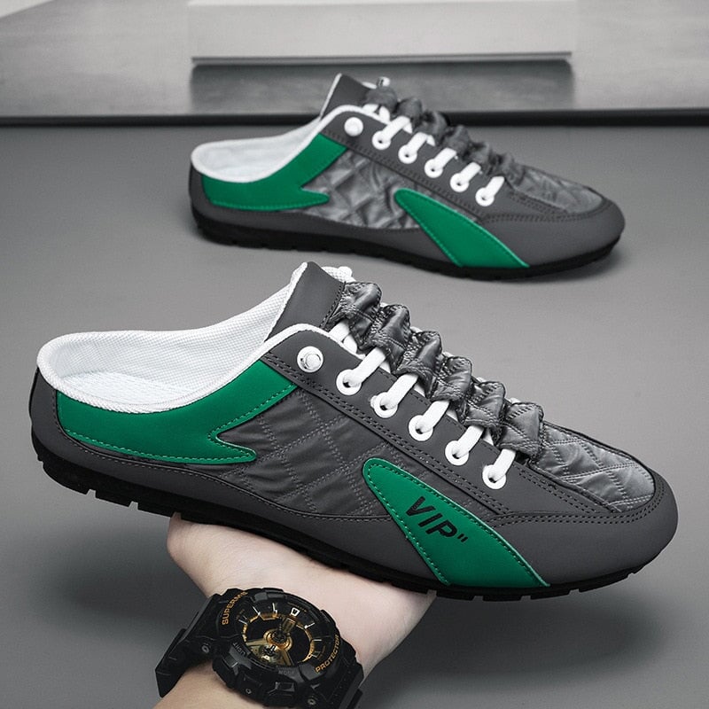 Tênis Casual Masculino Aberto Atrás TNM20 - Tênis Casual Masculino Aberto Atrás Casa Tech Cinza 37 