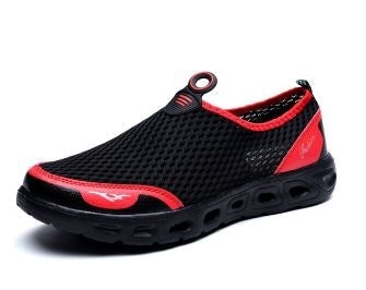 Tênis Confort Air Ortopédico G5P3 - Tênis Confort Air Casa Tech Loja Preto / Vermelho 36 