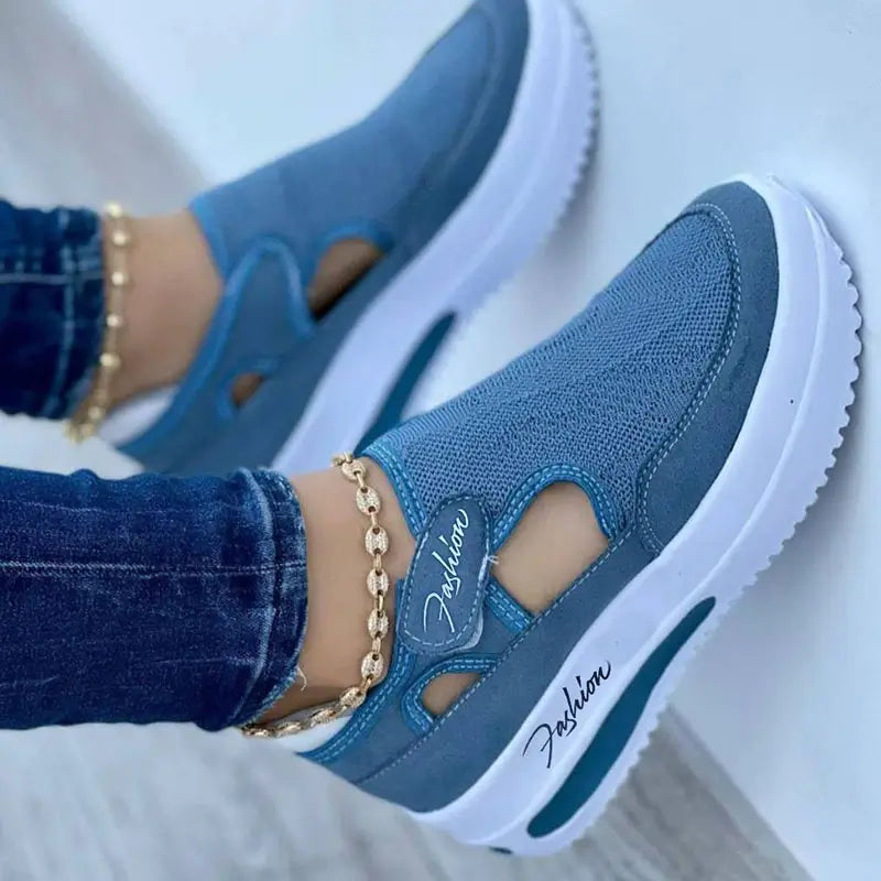 Tênis Fashion Ortopédico Feminino CAL42 - Tênis Fashion Ortopédico Feminino Casa Tech Loja Azul 33 