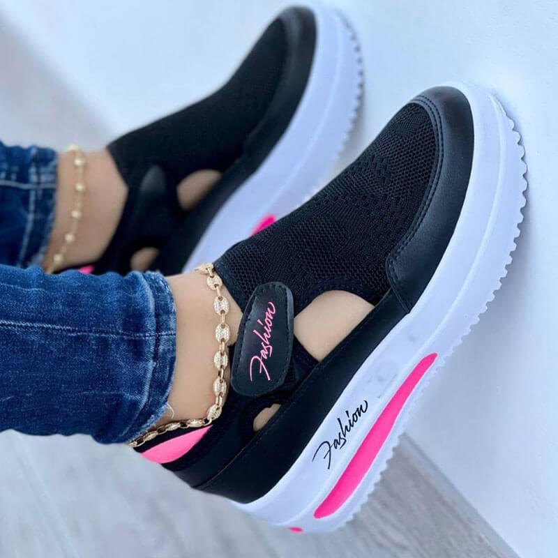 Tênis Fashion Ortopédico Feminino CAL42 - Tênis Fashion Ortopédico Feminino Casa Tech Loja Preto 33 