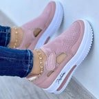 Tênis Fashion Ortopédico Feminino CAL42 - Tênis Fashion Ortopédico Feminino Casa Tech Loja Rosa 33 