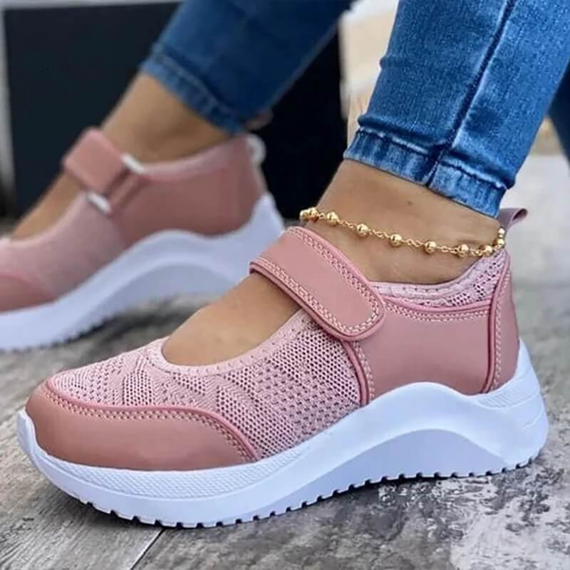 Tênis MaxConfort Feminino - Tratamento Ortopédico G1P2 Tênis Max Confort Casa Tech Loja Rosa 35 