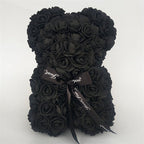 Urso De Rosas Romântico Teddy Flowers ROM05 - Teddy Flowers Casa Tech Preto 