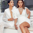 Vestido Branco Curto Manga Bufante Verão 2023 VEF1 - Vestido Branco Curto Manga Bufante Verão 2023 Casa Tech 