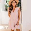 Vestido de Festa Curto Verão 2023 VEF03 - Vestido de Festa Curto Verão 2023 Casa Tech Rosa PP 