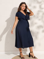 Vestido de Malha Soltinho VEF05 - Vestido de Malha Soltinho Casa Tech 