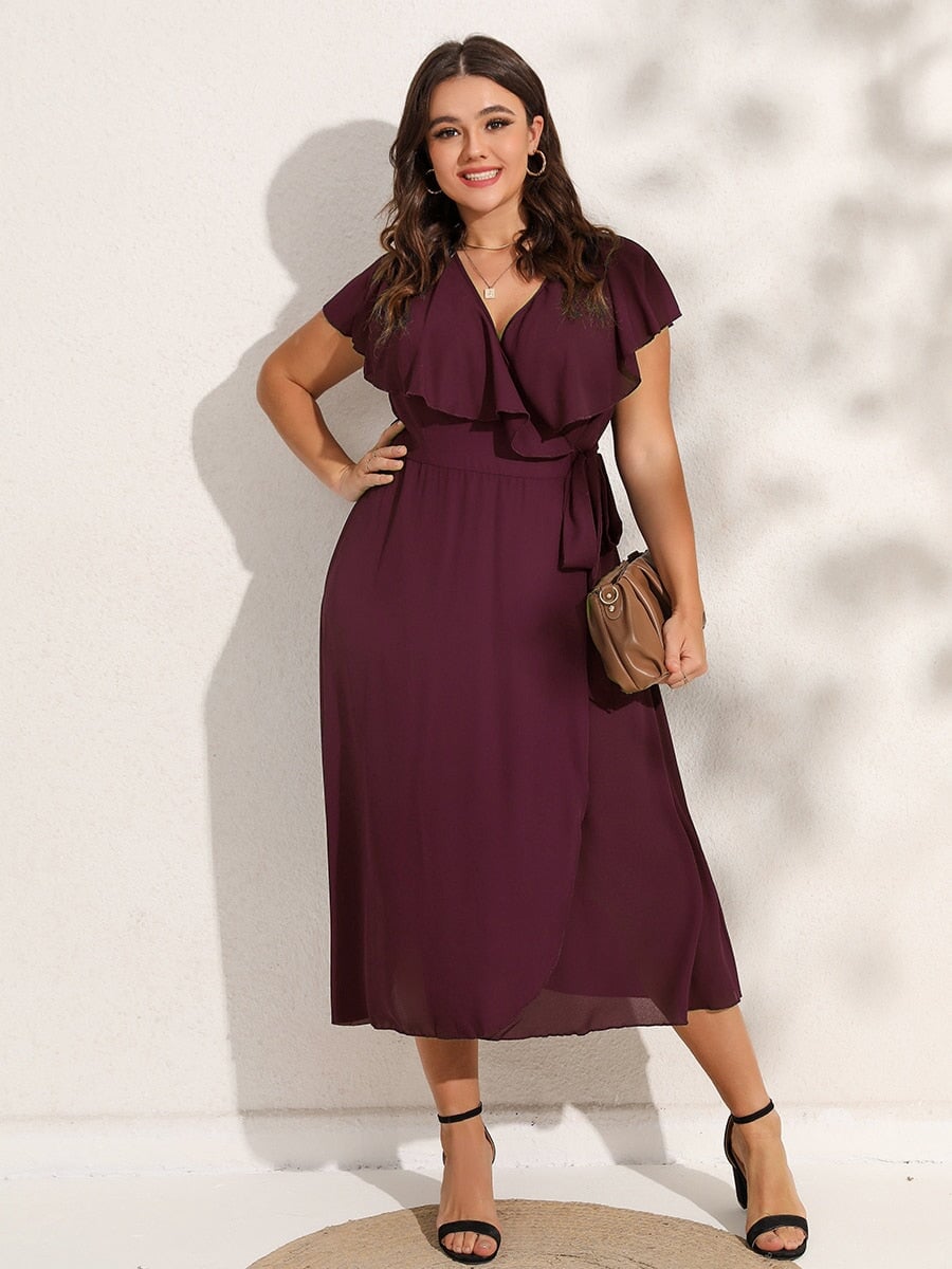 Vestido de Malha Soltinho VEF05 - Vestido de Malha Soltinho Casa Tech Bordô P 