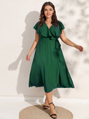 Vestido de Malha Soltinho VEF05 - Vestido de Malha Soltinho Casa Tech Verde P 