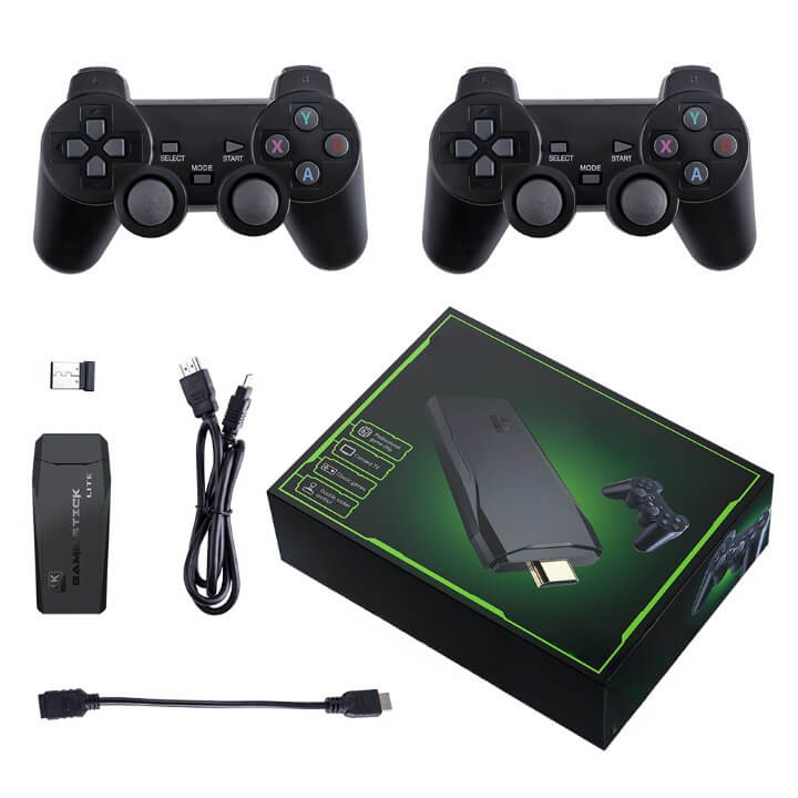 Video Game Stick Retrô com 10.000 Jogos Clássicos + 2 Controles Grátis AEV1 - Video Game Stick Retrô com 10.000 Jogos Clássicos + 2 Controles Grátis Casa Tech Loja 1 unidade 